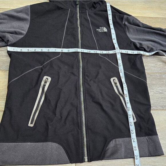 The North Face Kilowatt Hooded Jacket gray and black mens size medium - Picture 6 of 7